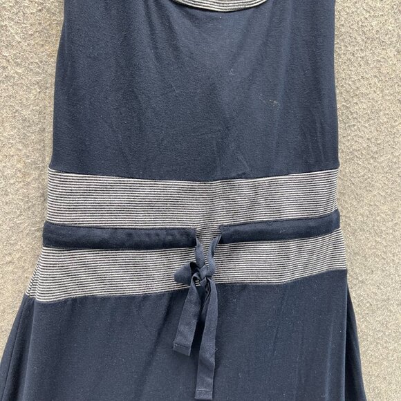 Converse Dress Women Medium Ladies Blue Sleeveless Casual Polyester A Line Vtg - Picture 4 of 11